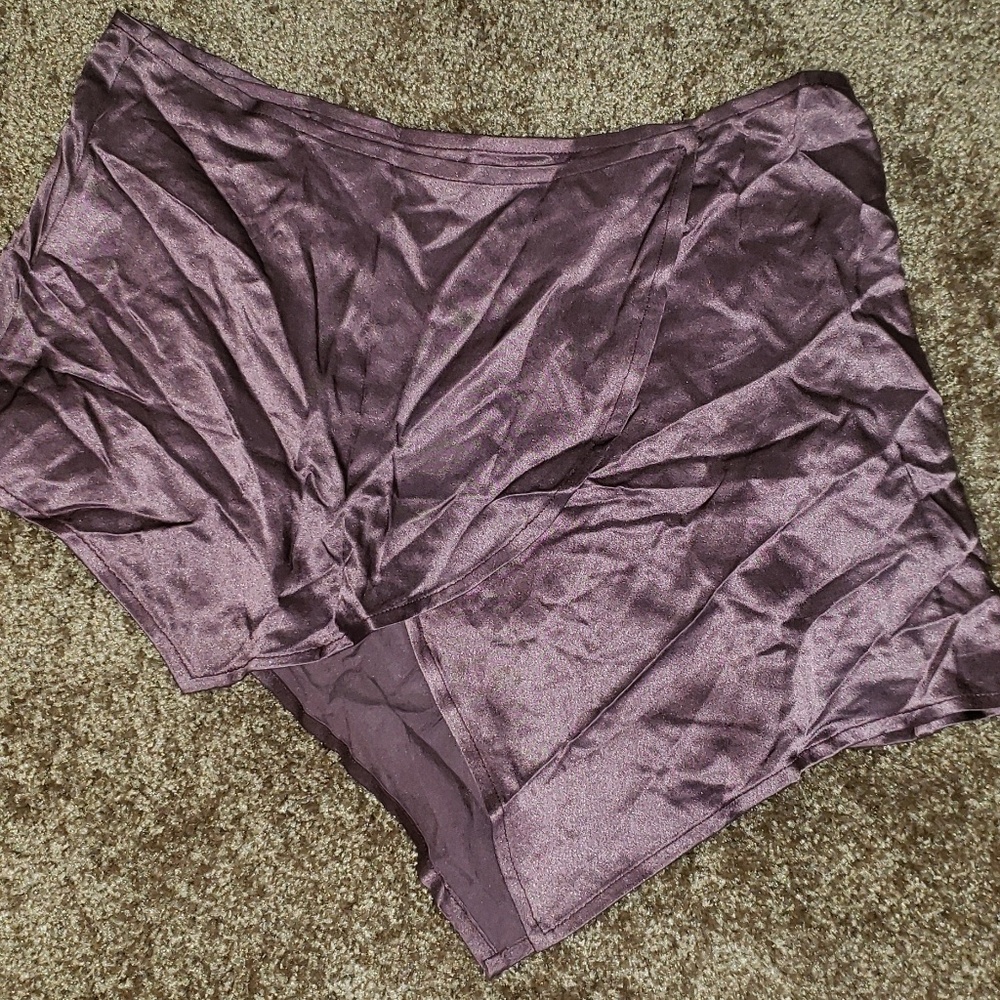 Pure silk asymmetrical skirt